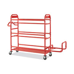Tote Picking Cart Storage Bracket, For Use w/Rubbermaid Commercial Tote Picking Cart, Tubular Steel, 18.5 x 21.7 x 13.9, Red